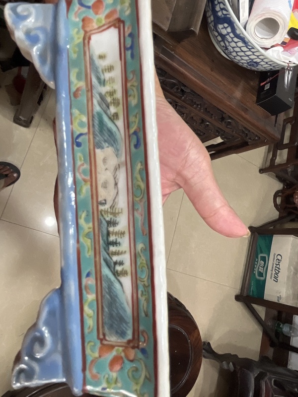 古玩陶瓷晚清粉彩水仙盆拍賣，當(dāng)前價(jià)格8000元