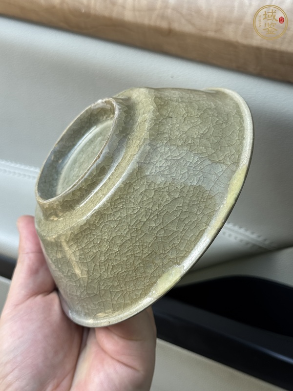 古玩陶瓷龍泉青瓷冰片紋直壁洗真品鑒賞圖