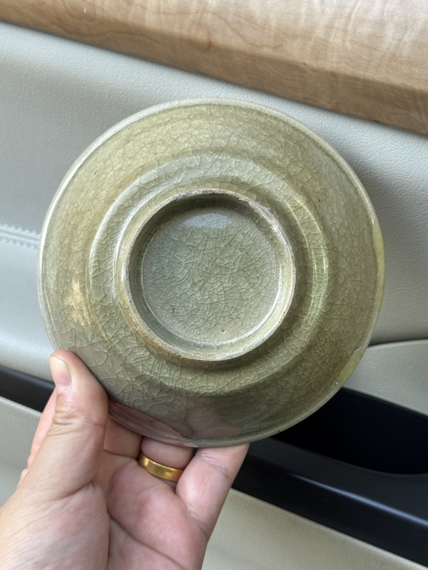 古玩陶瓷龍泉青瓷冰片紋直壁洗拍賣(mài)，當(dāng)前價(jià)格1600元
