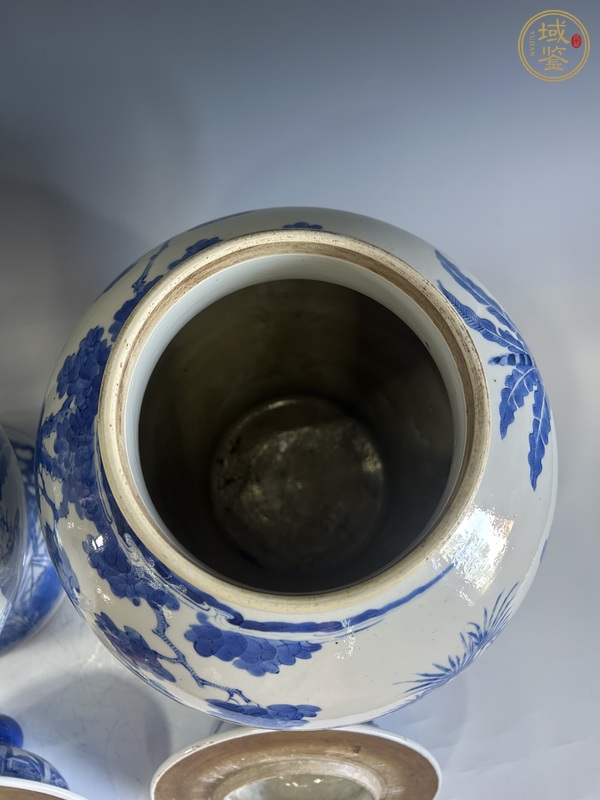 古玩陶瓷清晚·青花四妃十六子將軍罐真品鑒賞圖
