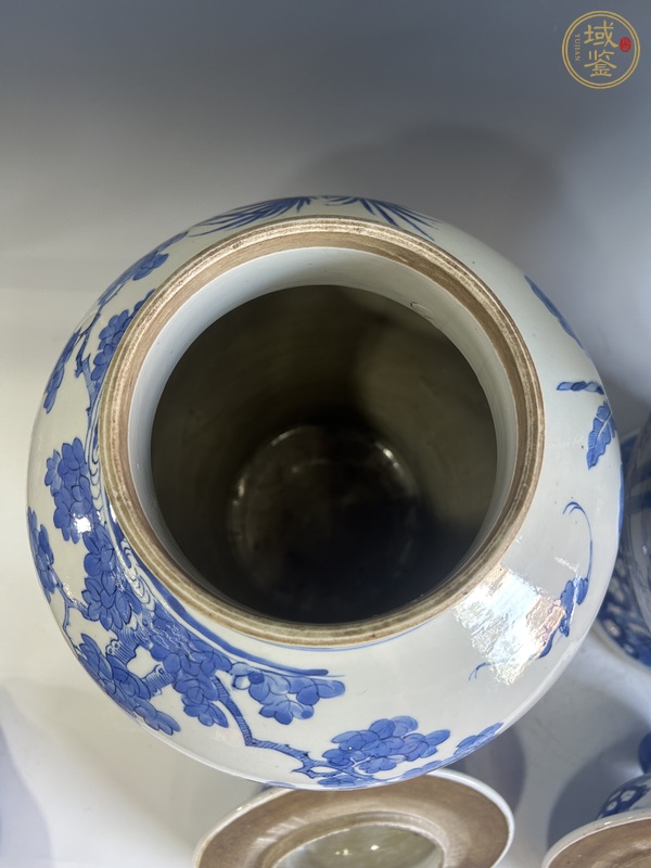 古玩陶瓷清晚·青花四妃十六子將軍罐真品鑒賞圖