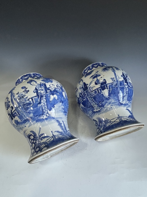 古玩陶瓷清晚·青花四妃十六子將軍罐拍賣，當(dāng)前價格83000元