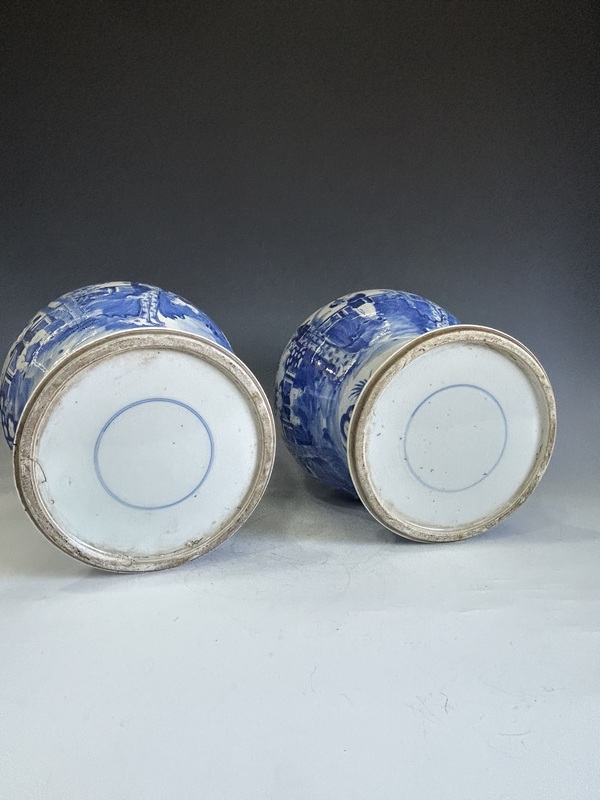 古玩陶瓷清晚·青花四妃十六子將軍罐拍賣，當(dāng)前價格83000元