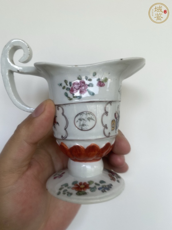 古玩人物紋杯真品鑒賞圖