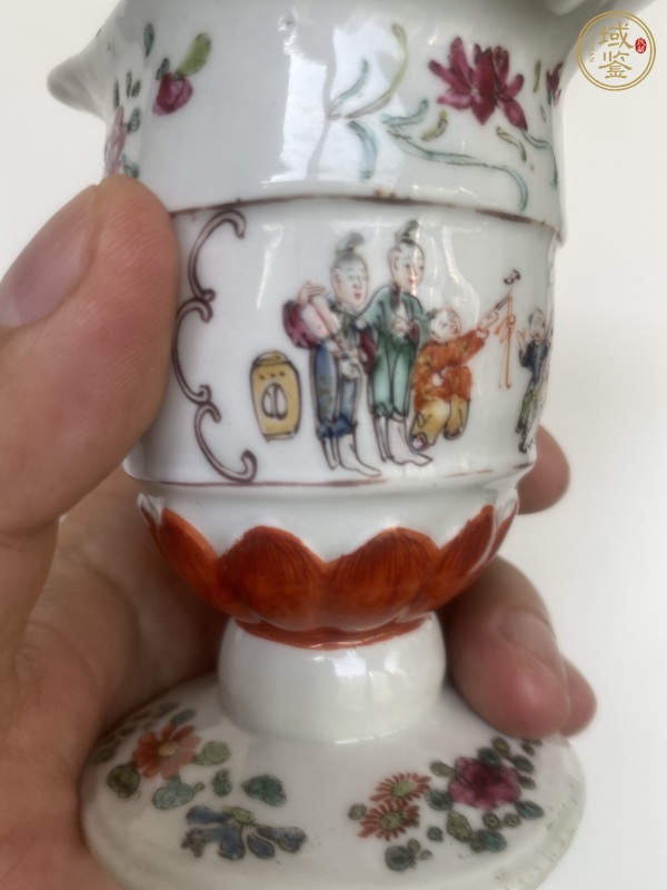 古玩陶瓷人物紋杯真品鑒賞圖