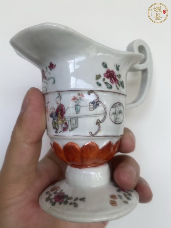 古玩陶瓷人物紋杯真品鑒賞圖