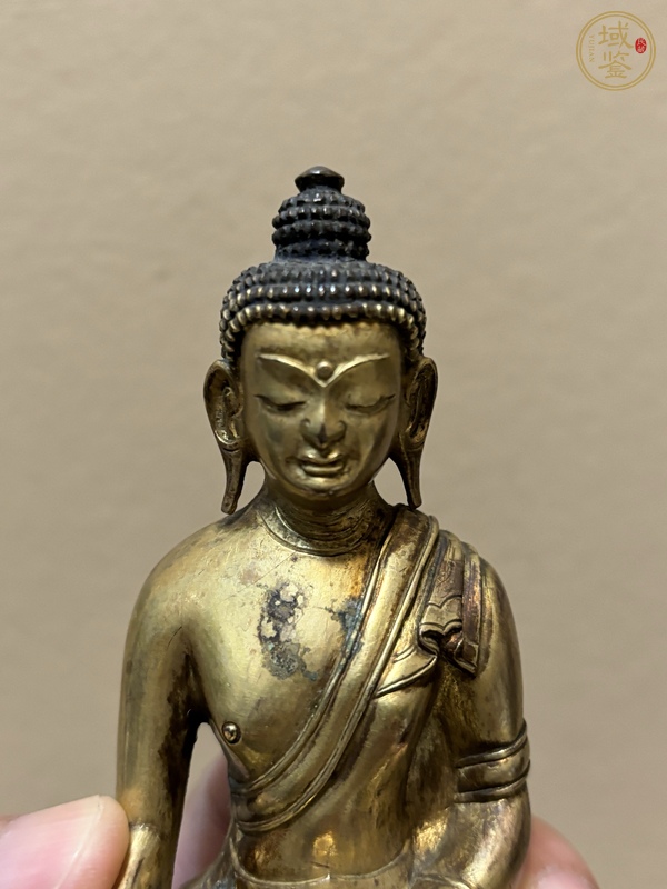 古玩銅器銅鎏金釋迦摩尼真品鑒賞圖