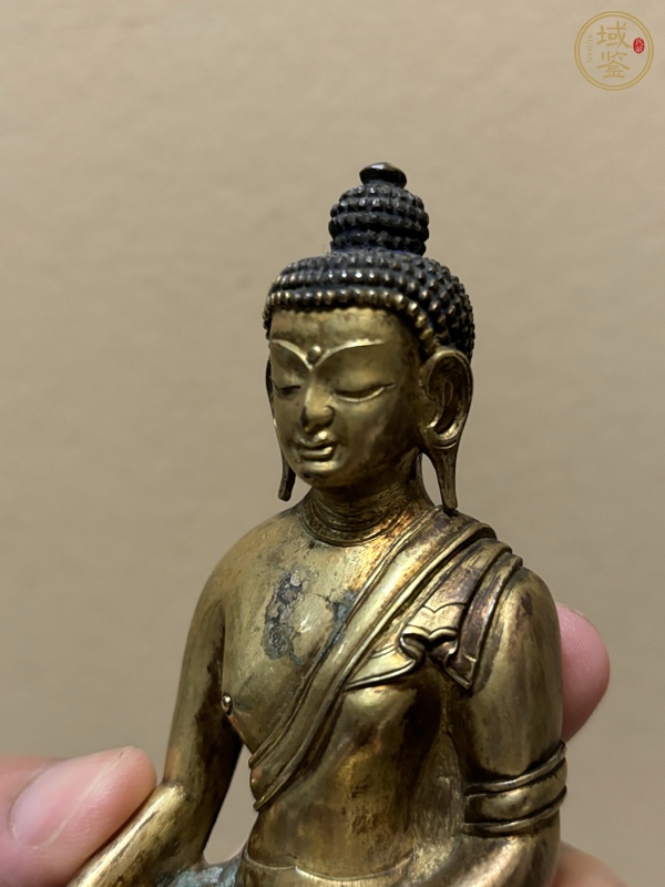 古玩銅器銅鎏金釋迦摩尼真品鑒賞圖
