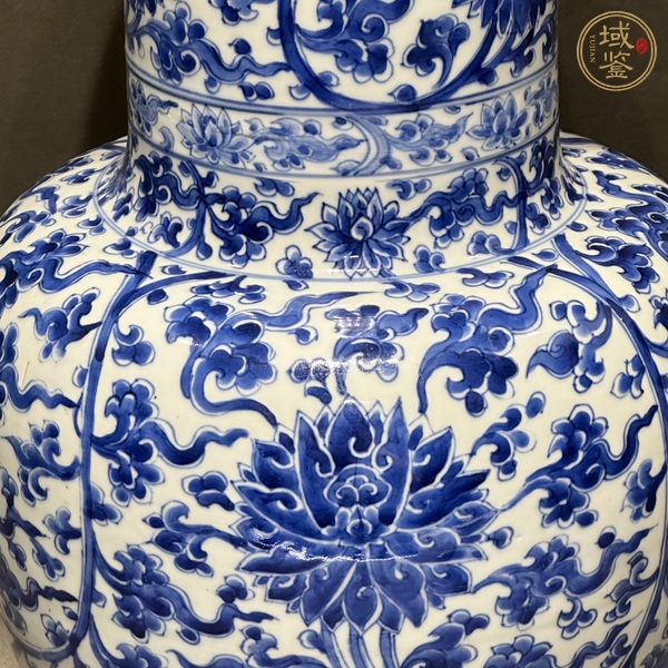 古玩陶瓷青花纏枝花卉鳳尾尊真品鑒賞圖
