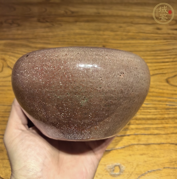 古玩陶瓷豇豆紅釉水呈真品鑒賞圖