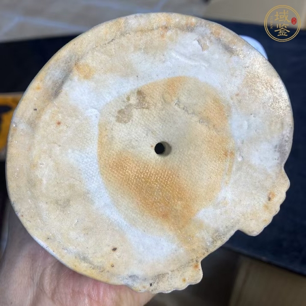 古玩陶瓷青花持經(jīng)觀音塑像真品鑒賞圖