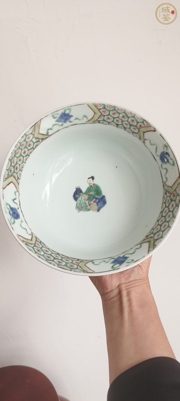 古玩陶瓷五彩人物故事碗真品鑒賞圖