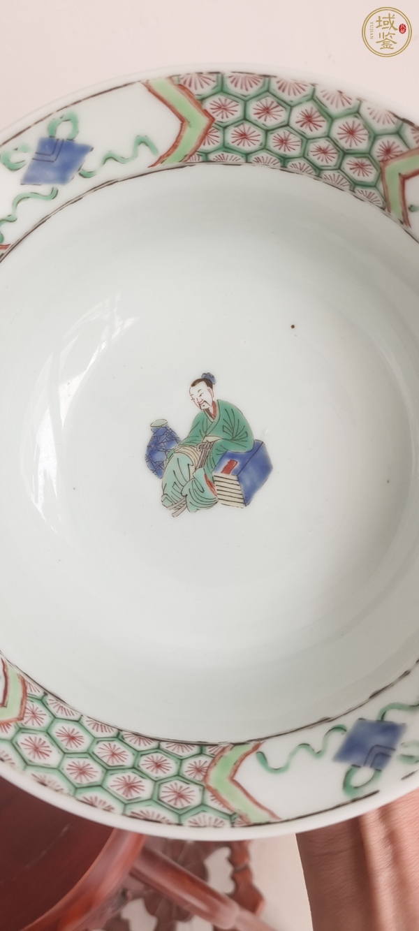 古玩陶瓷五彩人物故事碗真品鑒賞圖