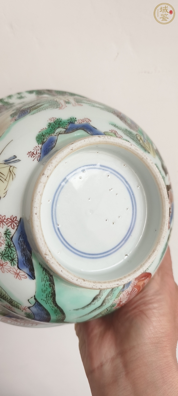 古玩陶瓷五彩人物故事碗真品鑒賞圖