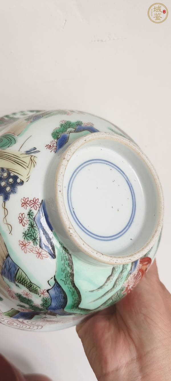 古玩陶瓷五彩人物故事碗真品鑒賞圖