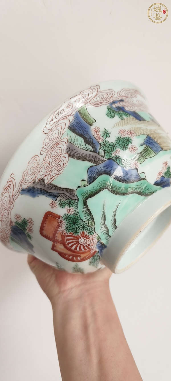 古玩陶瓷五彩人物故事碗真品鑒賞圖