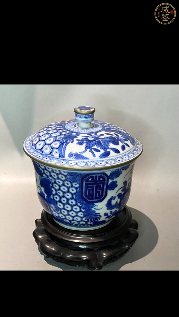 古玩陶瓷青花蓋罐真品鑒賞圖