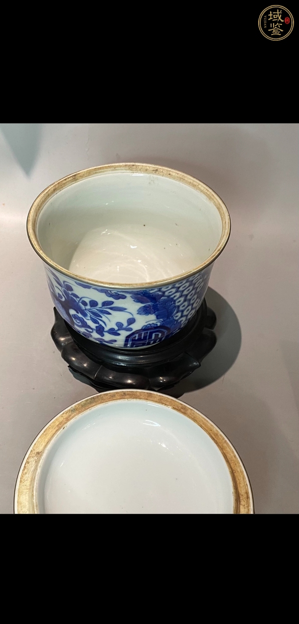 古玩陶瓷青花蓋罐真品鑒賞圖