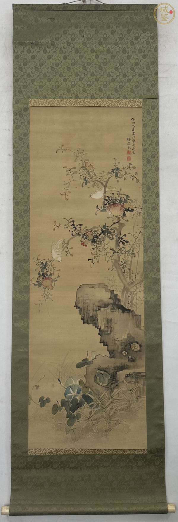 古玩字畫山石花鳥圖真品鑒賞圖