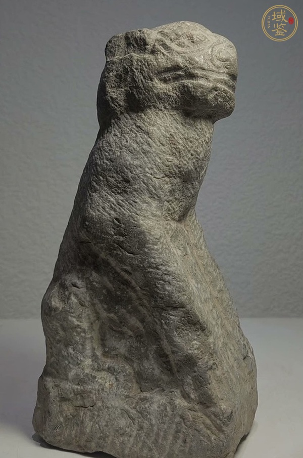 古玩雜項青石雕獅子真品鑒賞圖