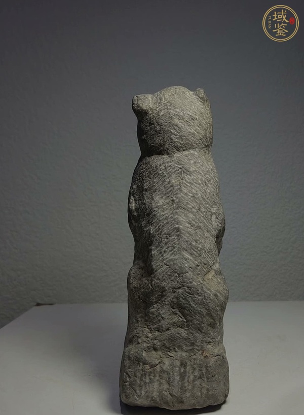 古玩雜項青石雕獅子真品鑒賞圖