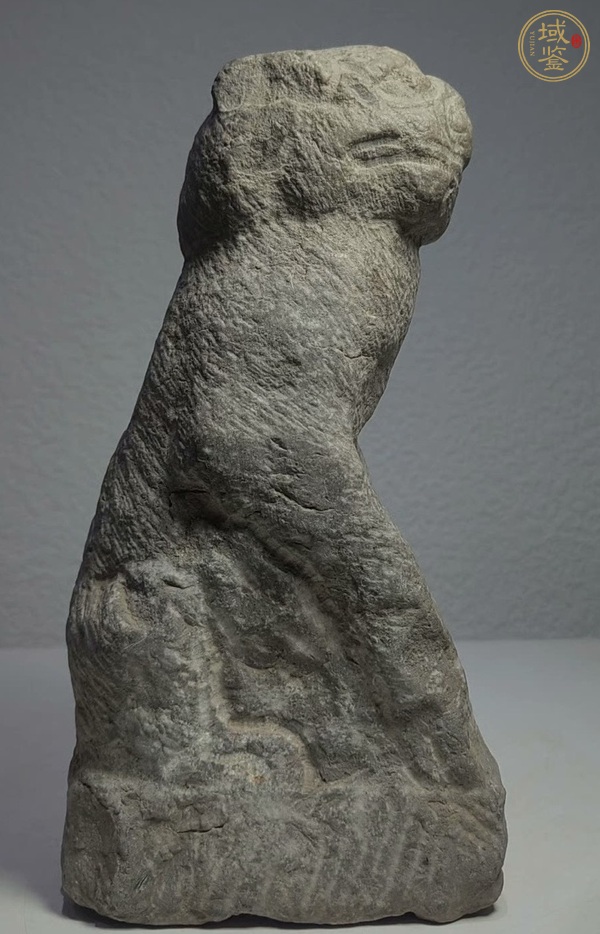 古玩雜項青石雕獅子真品鑒賞圖