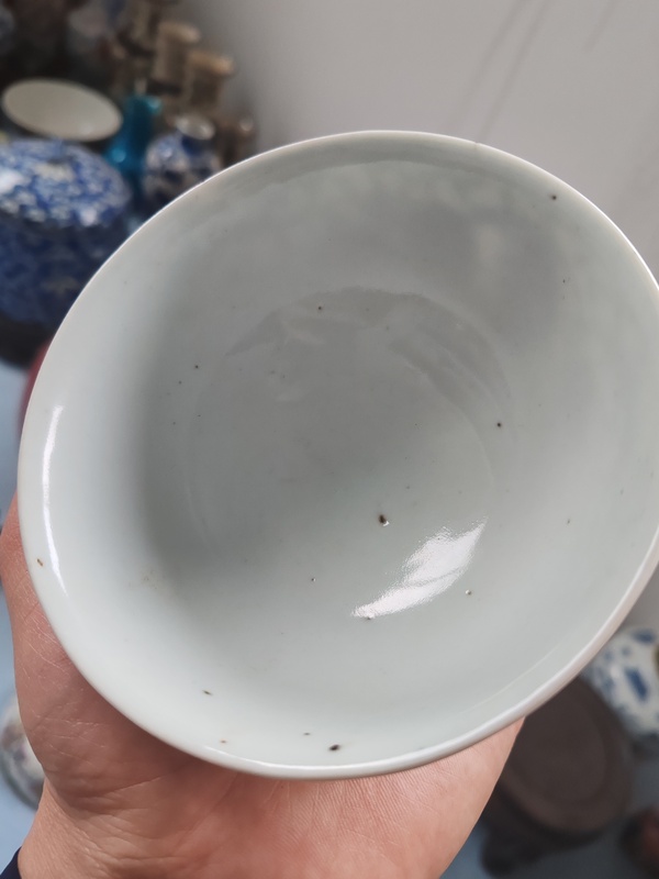 古玩陶瓷清乾隆時期青花纏枝花卉紋碗拍賣，當前價格880元