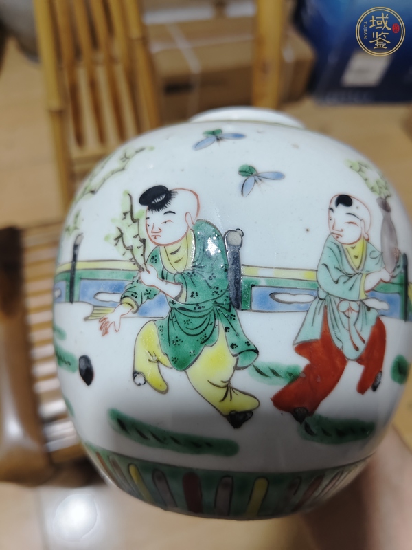 古玩陶瓷五彩罐真品鑒賞圖