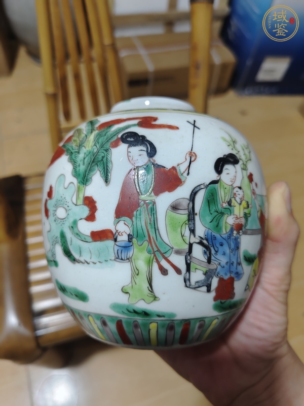 古玩五彩罐真品鑒賞圖