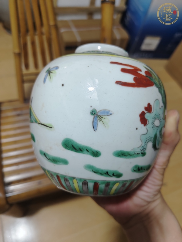 古玩陶瓷五彩罐真品鑒賞圖