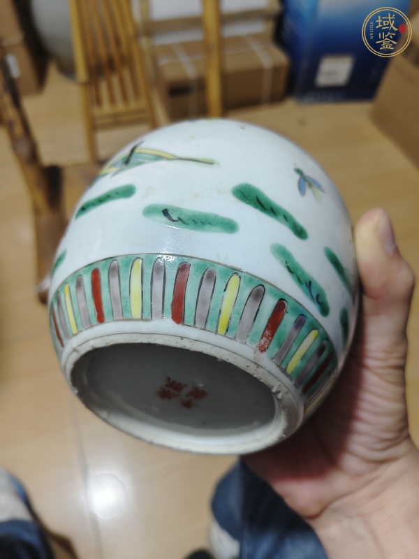 古玩陶瓷五彩罐真品鑒賞圖