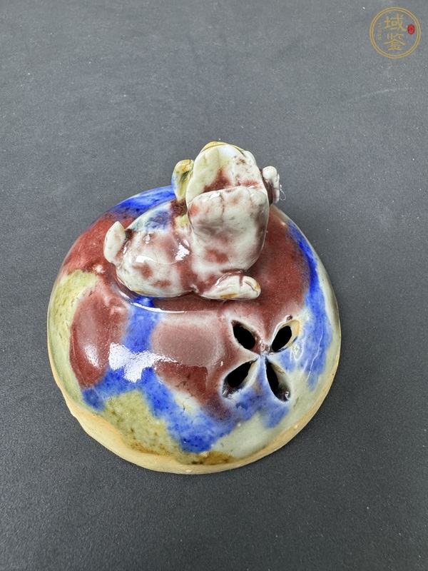古玩陶瓷清中晚·三彩三足香爐 真品鑒賞圖