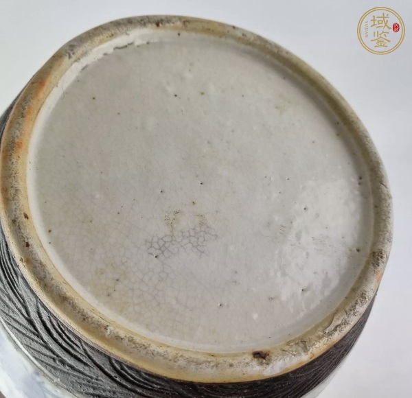 古玩陶瓷清晚期 青花花鳥紋罐真品鑒賞圖