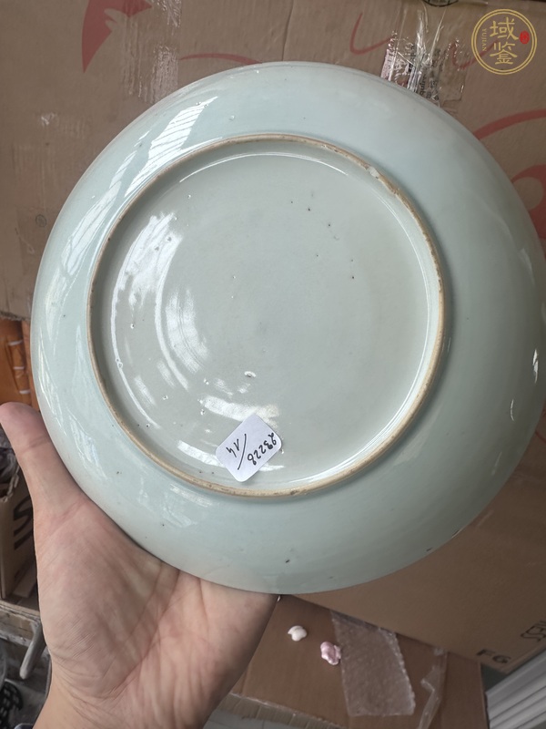 古玩陶瓷粉彩花卉紋盤(pán)真品鑒賞圖
