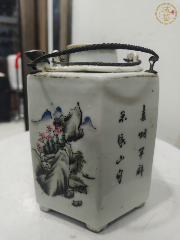 古玩陶瓷民國溫壺真品鑒賞圖