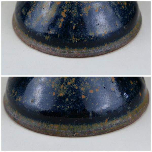 古玩陶瓷精品:南宋建窯黑釉雪花斑紋盞（罕見(jiàn)精品）拍賣(mài)，當(dāng)前價(jià)格2元