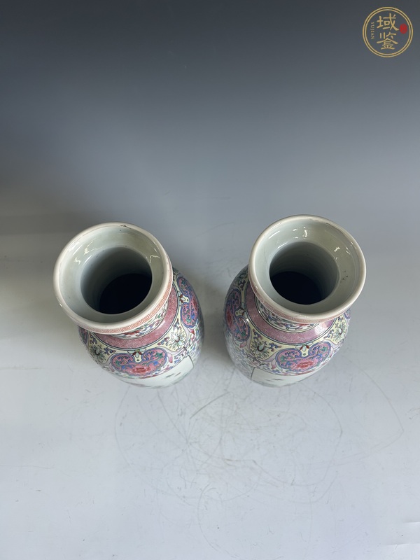 古玩陶瓷晚清·粉彩棒槌瓶真品鑒賞圖