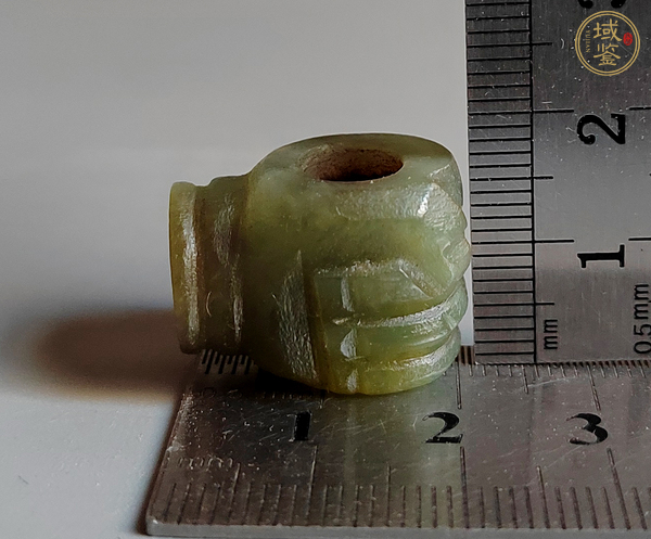 古玩玉器岫玉雕“煙鍋”真品鑒賞圖