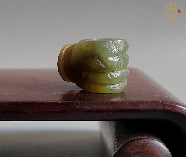古玩玉器岫玉雕“煙鍋”真品鑒賞圖