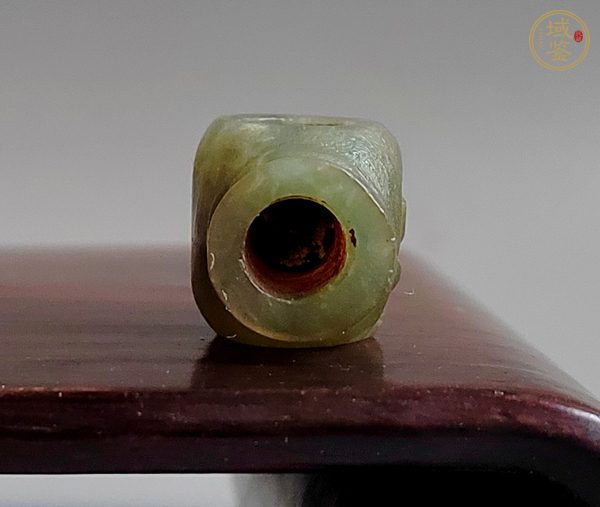 古玩玉器岫玉雕“煙鍋”真品鑒賞圖