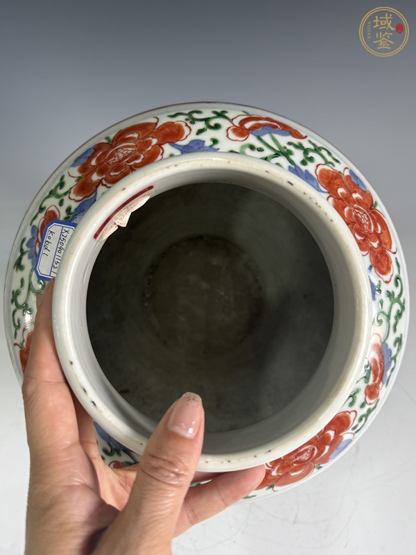 古玩陶瓷清晚·五彩四季花卉將軍罐真品鑒賞圖