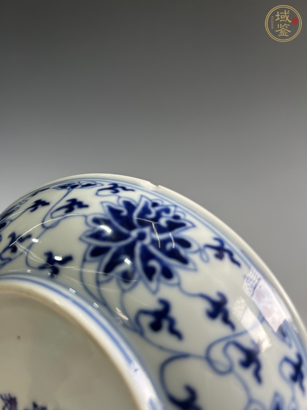 古玩陶瓷清·光緒纏枝紋盤(pán)（官）真品鑒賞圖