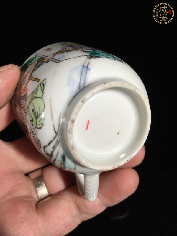 古玩陶瓷廣彩杯真品鑒賞圖