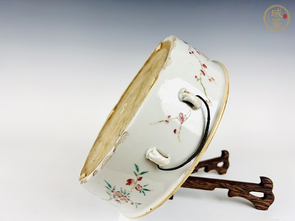 古玩陶瓷清晚期·粉彩花開富貴蓋鍋真品鑒賞圖