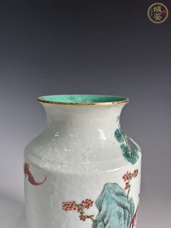 古玩陶瓷清乾隆·人物燈籠瓶真品鑒賞圖