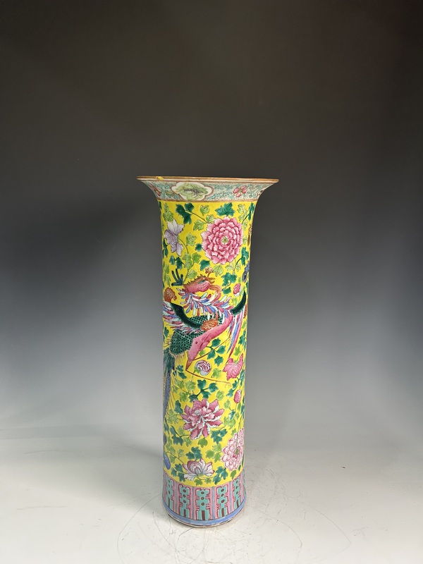 古玩陶瓷晚清·粉彩箭筒拍賣，當(dāng)前價(jià)格22500元