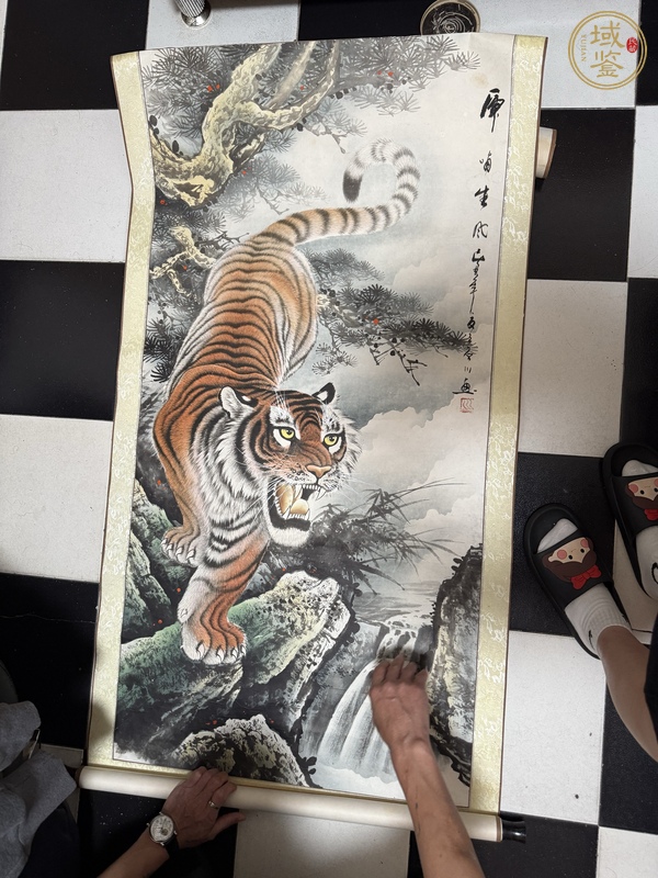 古玩字畫(huà)虎嘯生風(fēng)真品鑒賞圖