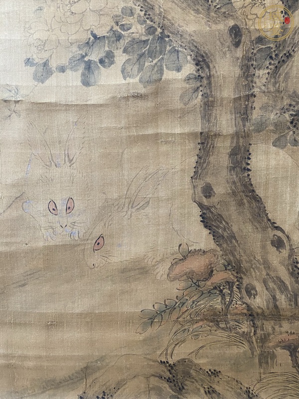 古玩字畫沈銓款花鳥真品鑒賞圖