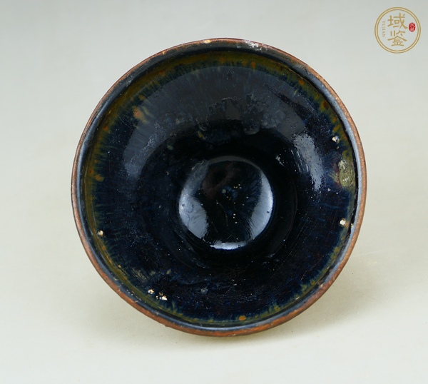 古玩陶瓷建窯黑釉兔毫盞真品鑒賞圖