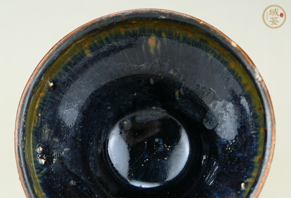古玩陶瓷建窯黑釉兔毫盞真品鑒賞圖